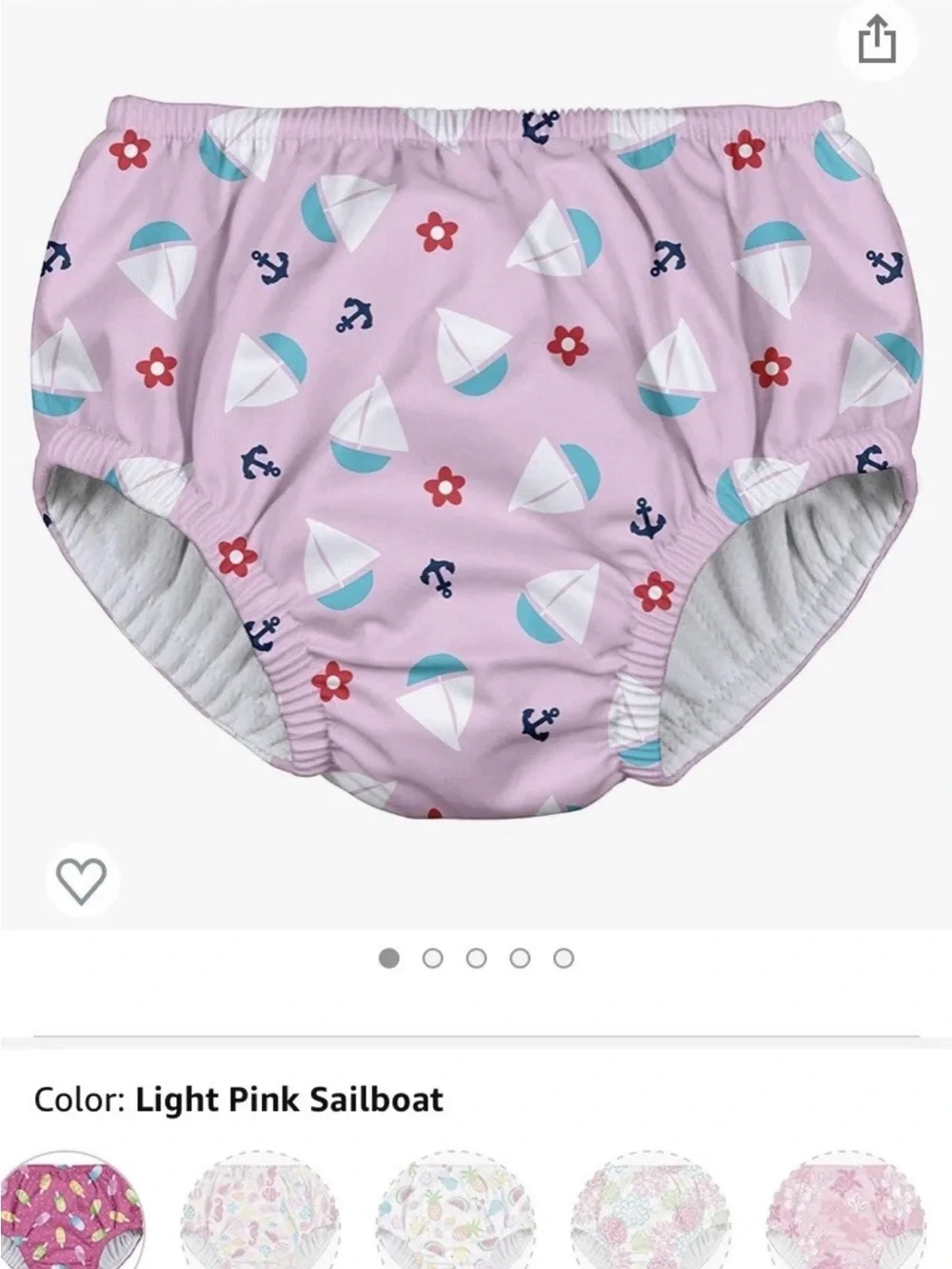 I Play Baby Pull-up Reusable Absorbent Swimsuit Diaper Size 12, 18 Month New